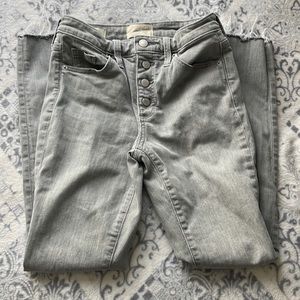 Universal Thread high rise skinny grey jeans.